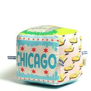 Globe Totters Limited Edition City Block Cube Jingle Bell Chicago, USA